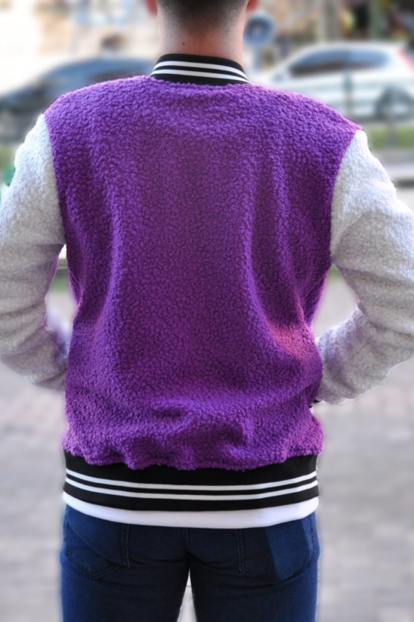 102204 Peluş Kolej Ceket