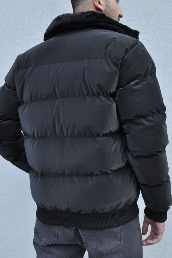 102217 Peluş Detaylı Süet Mont