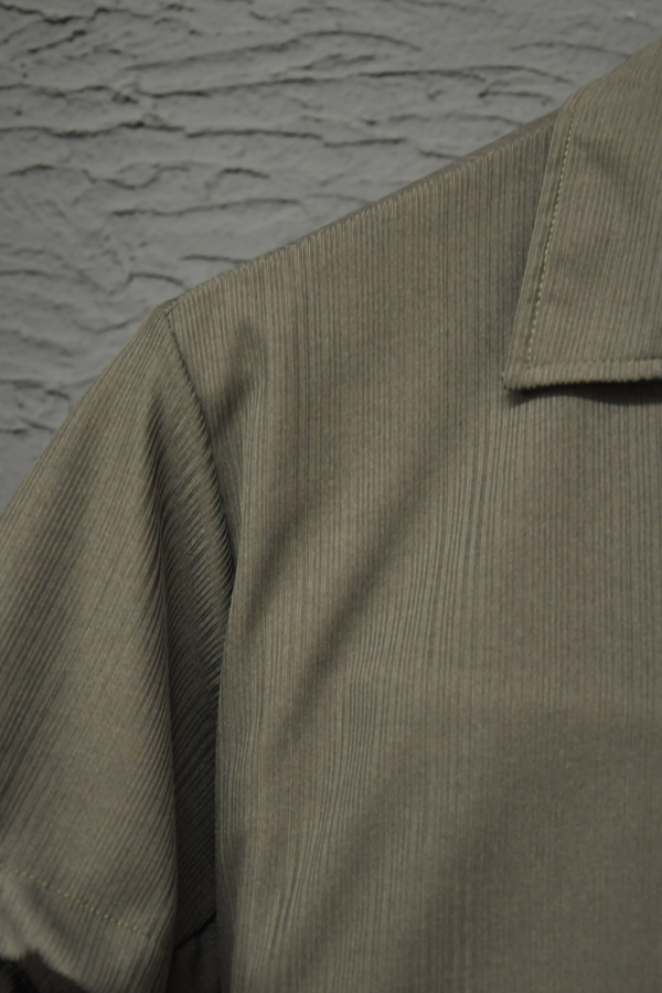 Slim Fit Erkek Kısa Kollu Çizgi Desenli Gömlek	